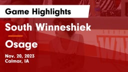 South Winneshiek  vs Osage  Game Highlights - Nov. 20, 2023