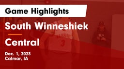 South Winneshiek  vs Central  Game Highlights - Dec. 1, 2023