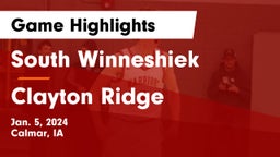 South Winneshiek  vs Clayton Ridge  Game Highlights - Jan. 5, 2024