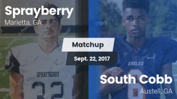 Matchup: Sprayberry High vs. South Cobb  2017