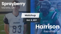 Matchup: Sprayberry High vs. Harrison  2017