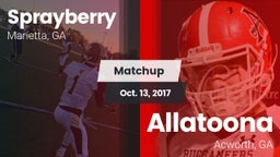 Matchup: Sprayberry High vs. Allatoona  2017