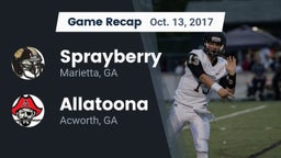 Recap: Sprayberry  vs. Allatoona  2017