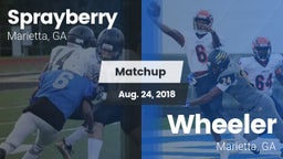 Matchup: Sprayberry High vs. Wheeler  2018