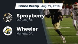 Recap: Sprayberry  vs. Wheeler  2018