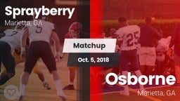 Matchup: Sprayberry High vs. Osborne  2018
