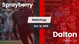 Matchup: Sprayberry High vs. Dalton  2018