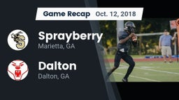 Recap: Sprayberry  vs. Dalton  2018