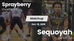 Matchup: Sprayberry High vs. Sequoyah  2018