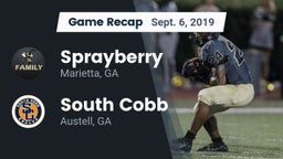 Recap: Sprayberry  vs. South Cobb  2019