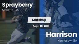 Matchup: Sprayberry High vs. Harrison  2019