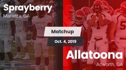 Matchup: Sprayberry High vs. Allatoona  2019