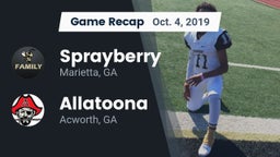 Recap: Sprayberry  vs. Allatoona  2019