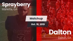 Matchup: Sprayberry High vs. Dalton  2019