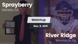 Matchup: Sprayberry High vs. River Ridge  2019