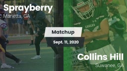 Matchup: Sprayberry High vs. Collins Hill  2020