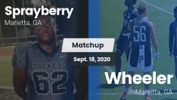 Matchup: Sprayberry High vs. Wheeler  2020