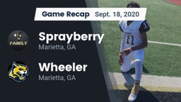 Recap: Sprayberry  vs. Wheeler  2020