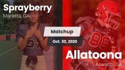 Matchup: Sprayberry High vs. Allatoona  2020