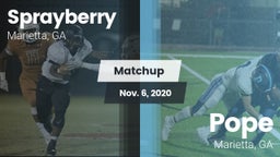 Matchup: Sprayberry High vs. Pope  2020