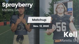 Matchup: Sprayberry High vs. Kell  2020