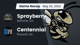 Recap: Sprayberry  vs. Centennial  2022