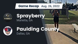 Recap: Sprayberry  vs. Paulding County  2022