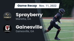 Recap: Sprayberry  vs. Gainesville  2022
