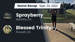 Recap: Sprayberry  vs. Blessed Trinity  2022
