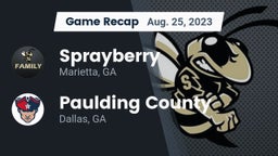 Recap: Sprayberry  vs. Paulding County  2023