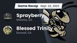 Recap: Sprayberry  vs. Blessed Trinity  2023