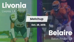 Matchup: Livonia  vs. Belaire  2016