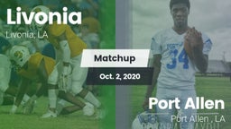 Matchup: Livonia  vs. Port Allen  2020