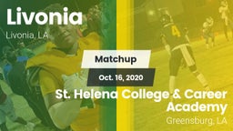Matchup: Livonia  vs. St. Helena College & Career Academy 2020