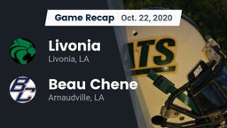 Recap: Livonia  vs. Beau Chene  2020