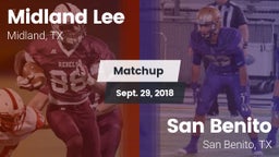Matchup: Midland Lee High vs. San Benito  2018