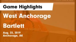 West Anchorage  vs Bartlett  Game Highlights - Aug. 23, 2019