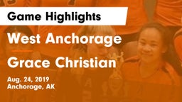 West Anchorage  vs Grace Christian Game Highlights - Aug. 24, 2019