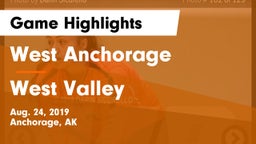 West Anchorage  vs  West Valley   Game Highlights - Aug. 24, 2019