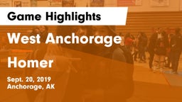 West Anchorage  vs Homer Game Highlights - Sept. 20, 2019