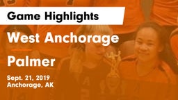 West Anchorage  vs Palmer Game Highlights - Sept. 21, 2019