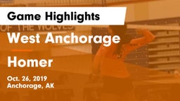 West Anchorage  vs Homer Game Highlights - Oct. 26, 2019