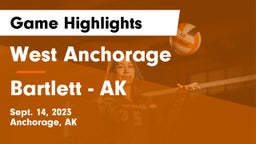 West Anchorage  vs Bartlett - AK Game Highlights - Sept. 14, 2023