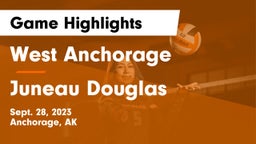 West Anchorage  vs Juneau Douglas Game Highlights - Sept. 28, 2023