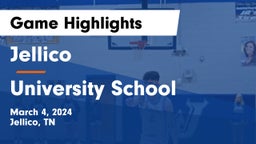 Jellico  vs University School Game Highlights - March 4, 2024
