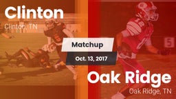 Matchup: Clinton  vs. Oak Ridge  2017