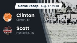 Recap: Clinton  vs. Scott  2018