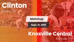 Matchup: Clinton  vs. Knoxville Central  2018