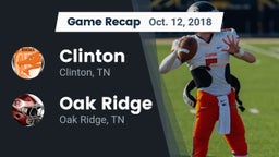 Recap: Clinton  vs. Oak Ridge  2018