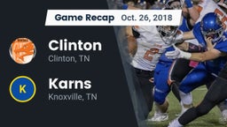 Recap: Clinton  vs. Karns  2018